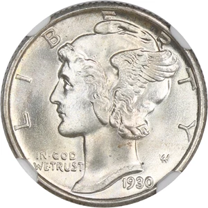 image for: 1930-S 10c NGC MS65 FB