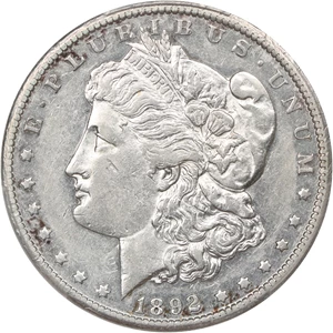 image for: 1892-CC $1 PCGS AU53