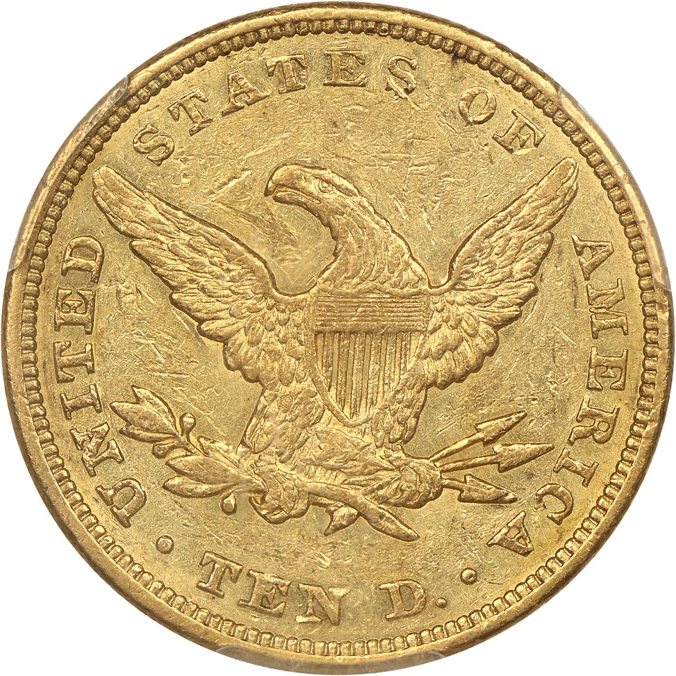 image for: 1846 $10 PCGS AU55