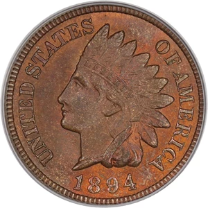 image for: 1894 1c PCGS/CAC MS65 RB (OGH, Eagle Eye)