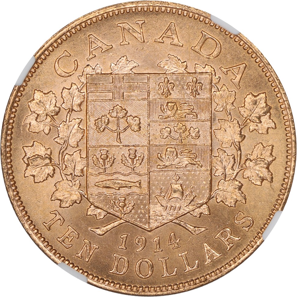image for: Canada: 1914 $10 NGC MS64 