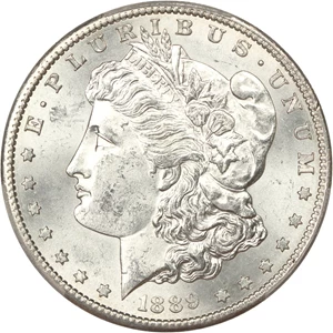 image for: 1889-S $1 PCGS MS62