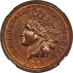 image for: 1886 1c NGC MS62 RB (Type 2)