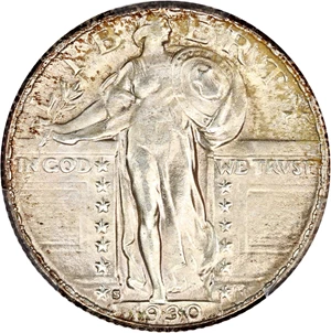 image for: 1930-S 25c PCGS MS66