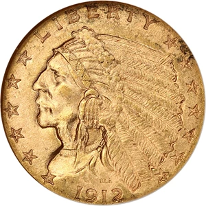 image for: 1912 $2 1/2 NGC MS61