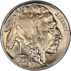 image for: 1928 5c PCGS MS64