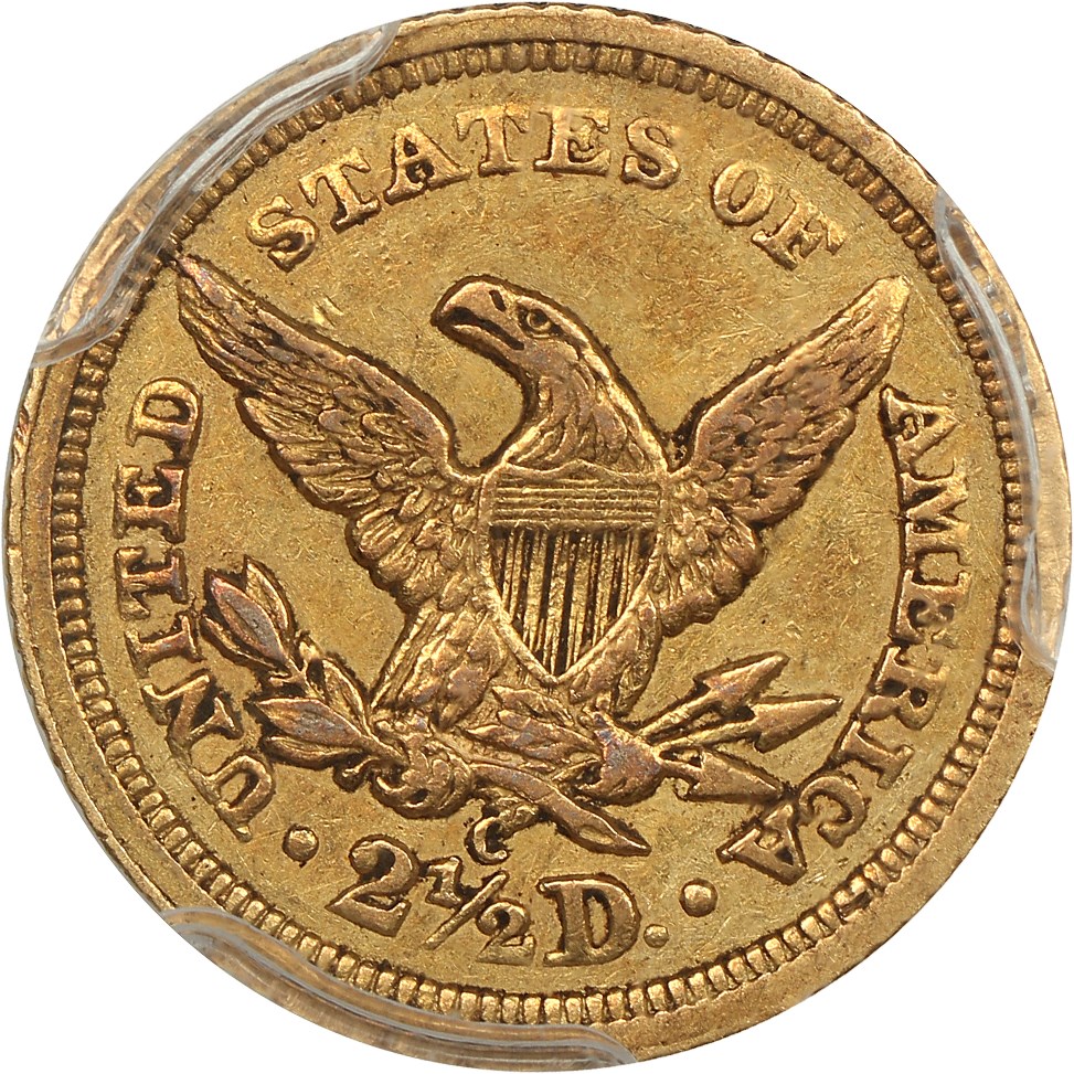 image for: 1841-C $2 1/2 PCGS/CAC AU50
