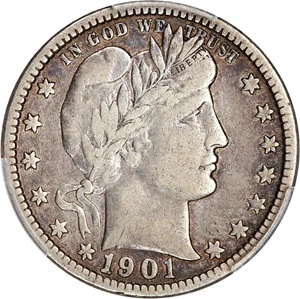 image for: 1901-O 25c PCGS VF25