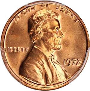 image for: 1972/1972 1c PCGS MS65 RD
