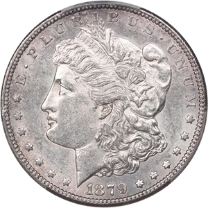 image for: 1879-S $1 PCGS AU58 (Reverse of 1878)