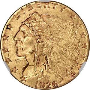 image for: 1926 $2 1/2 NGC MS61