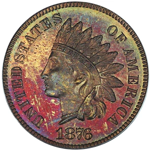 image for: 1876 1c PCGS Proof 64 RB