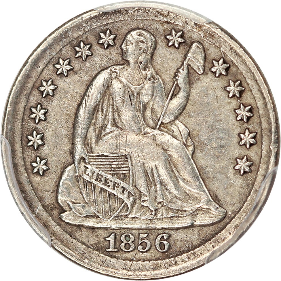 image for: 1856 H10c PCGS AU50
