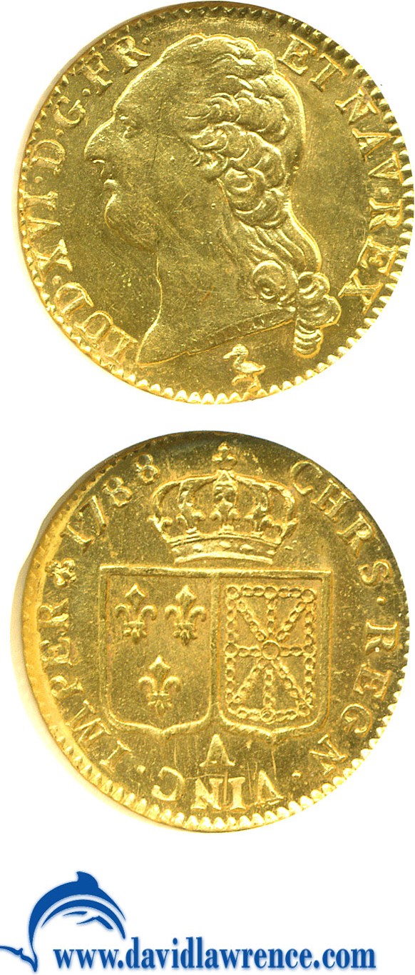 image for: France: 1788-A Louis D'Or (KM-592.1) NGC MS62 