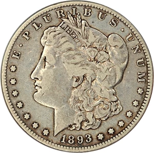image for: 1893-S $1 PCGS VF25 (OGH)