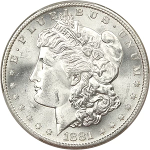 image for: 1881-S $1 PCGS MS65