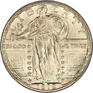 image for: 1918 25c PCGS MS66