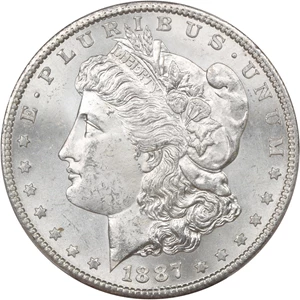 image for: 1887-S $1 PCGS/CAC MS63