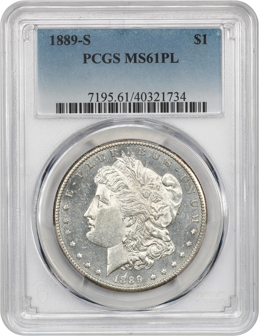image for: 1889-S $1 PCGS MS61 PL