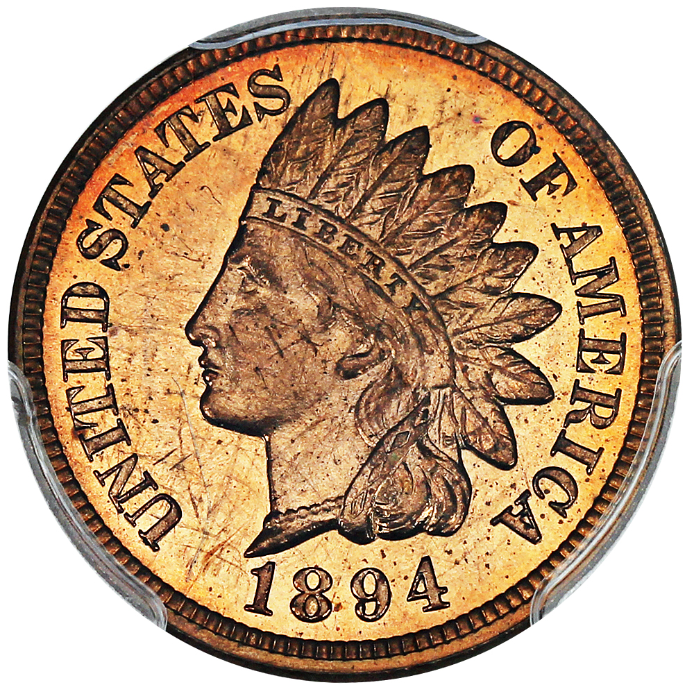 image for: 1894 1c PCGS/CAC Proof 64 RD