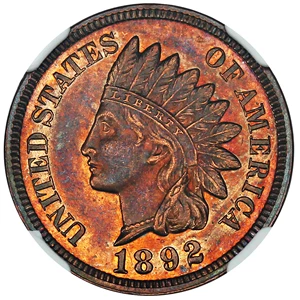 image for: 1892 1c NGC Proof 61 BN