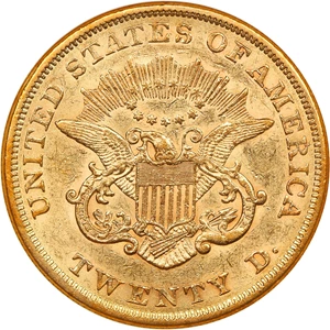 image for: 1855 $20 NGC AU53