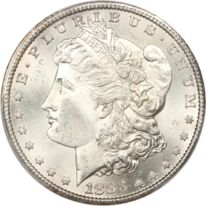 image for: 1883-CC $1 PCGS MS65