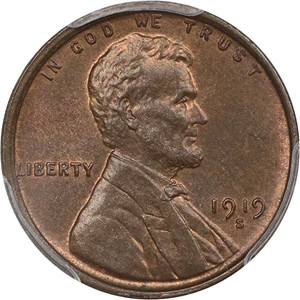 image for: 1919-S 1c PCGS MS63 BN