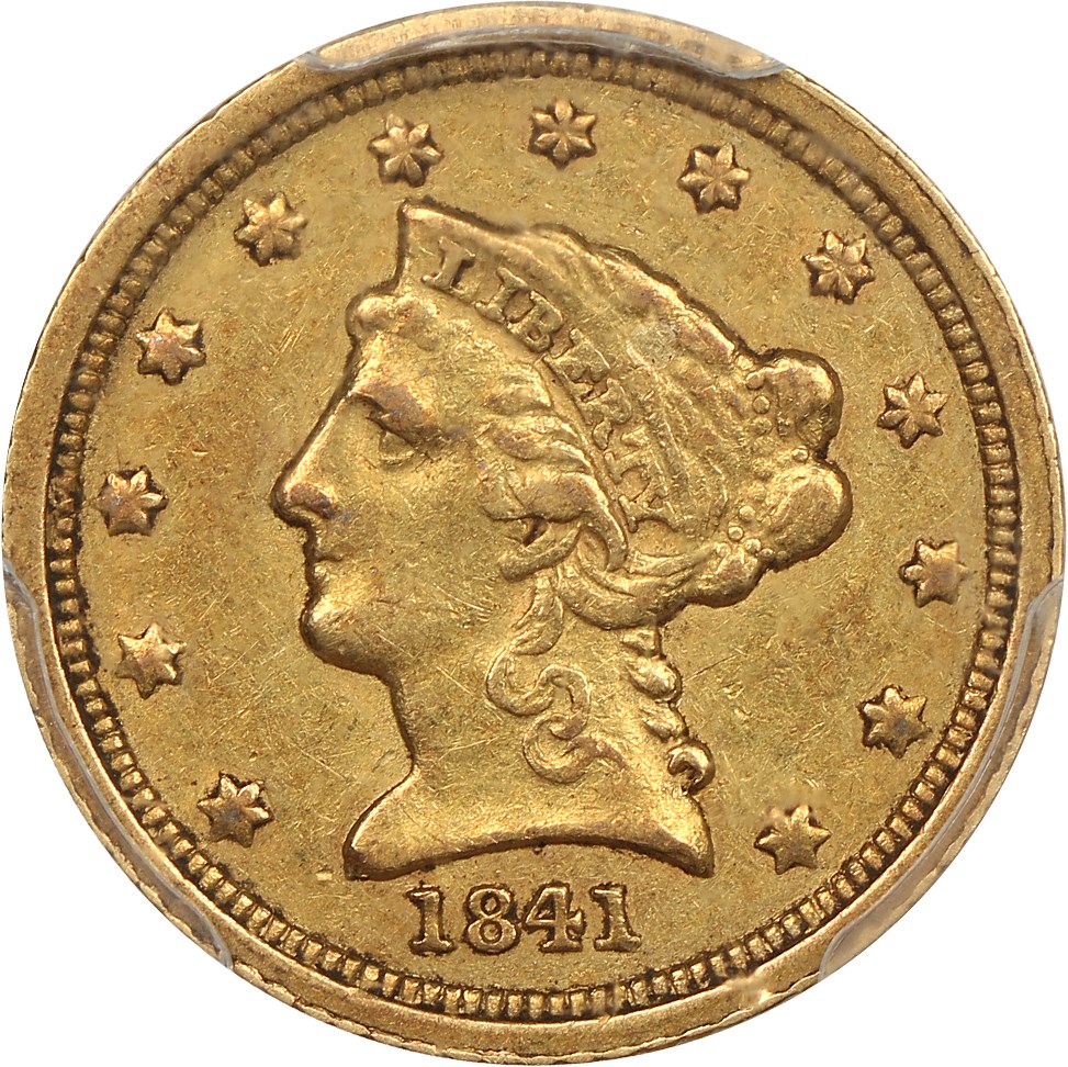 image for: 1841-C $2 1/2 PCGS/CAC AU50