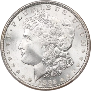 image for: 1885 $1 PCGS MS65