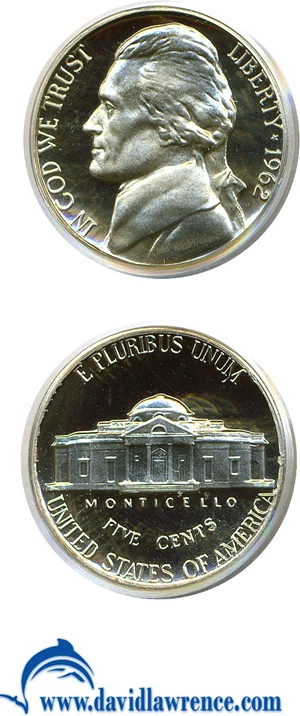 image for: 1962 5c PCGS Proof 69 DCameo