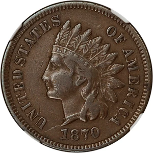 image for: 1870 1c NGC VF30 BN
