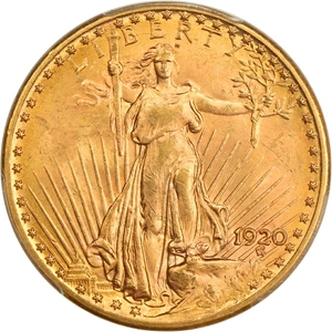 image for: 1920 $20 PCGS MS64