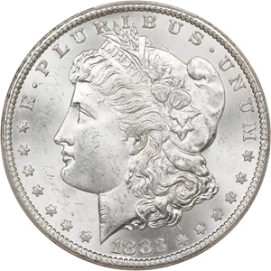 image for: 1883-CC $1 PCGS MS63