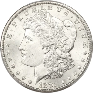 image for: 1881-CC $1 PCGS MS65