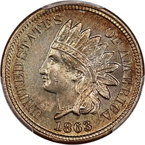 image for: 1863 1c PCGS MS64