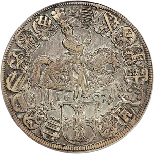 image for: Germany: 1603 Thaler PCGS VF35 (Teutonic Order, D-5848)