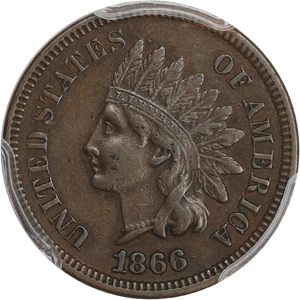 image for: 1866 1c PCGS XF45