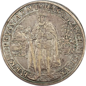image for: Germany: 1603 Thaler PCGS VF35 (Teutonic Order, D-5848)