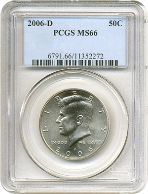 image for: 2006-D 50c PCGS MS66