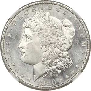 image for: 1880-S $1 NGC/CAC MS66+