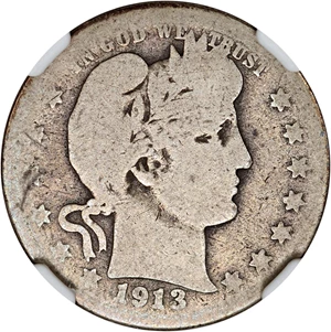 image for: 1913-S 25c NGC AG-03