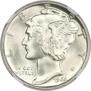 image for: 1944 10c NGC MS67