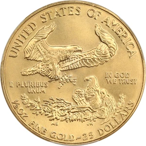 image for: 1987 Gold Eagle $25 PCGS MS69