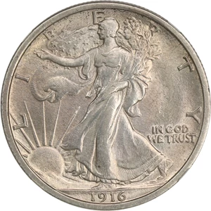 image for: 1916 50c NGC MS62