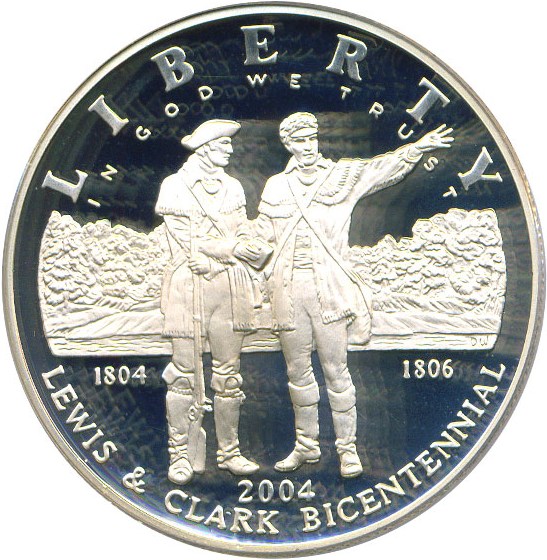 image for: 2004-P $1 Lewis & Clark PCGS Proof 70 DCameo