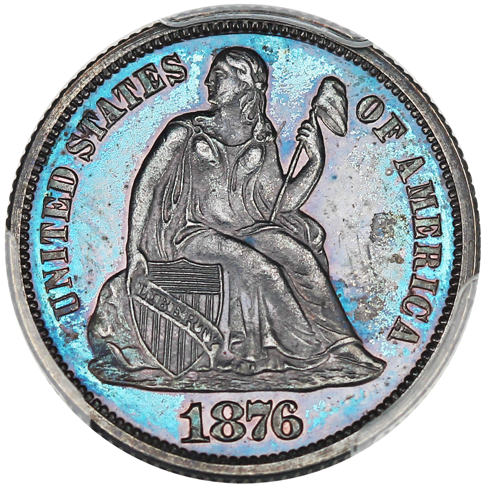 image for: 1876 10c PCGS Proof 64