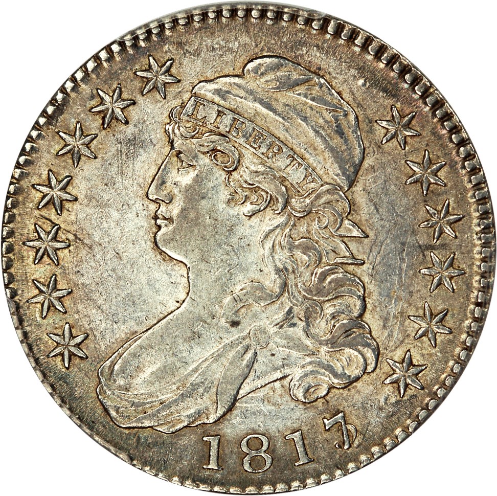 image for: 1817/3 50c PCGS/CAC AU55