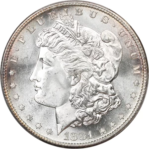 image for: 1881-S $1 PCGS/CAC MS66
