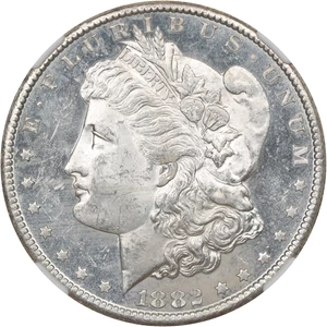image for: 1882-CC $1 NGC MS62 PL